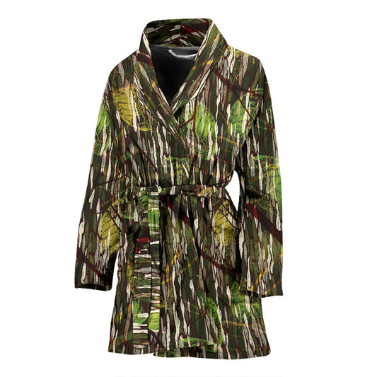 Camouflage Realtree Pattern Print Design 02 Women Bathrobe
