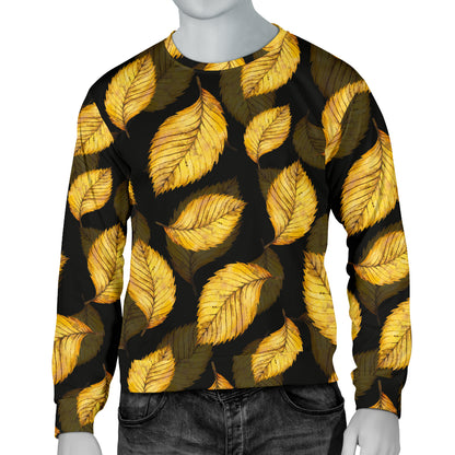 Elm Leave Summer Print Pattern Men Long Sleeve Sweatshirt