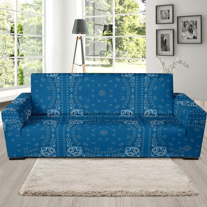 Bandana Blue Print Design LKS301 Sofa Slipcover
