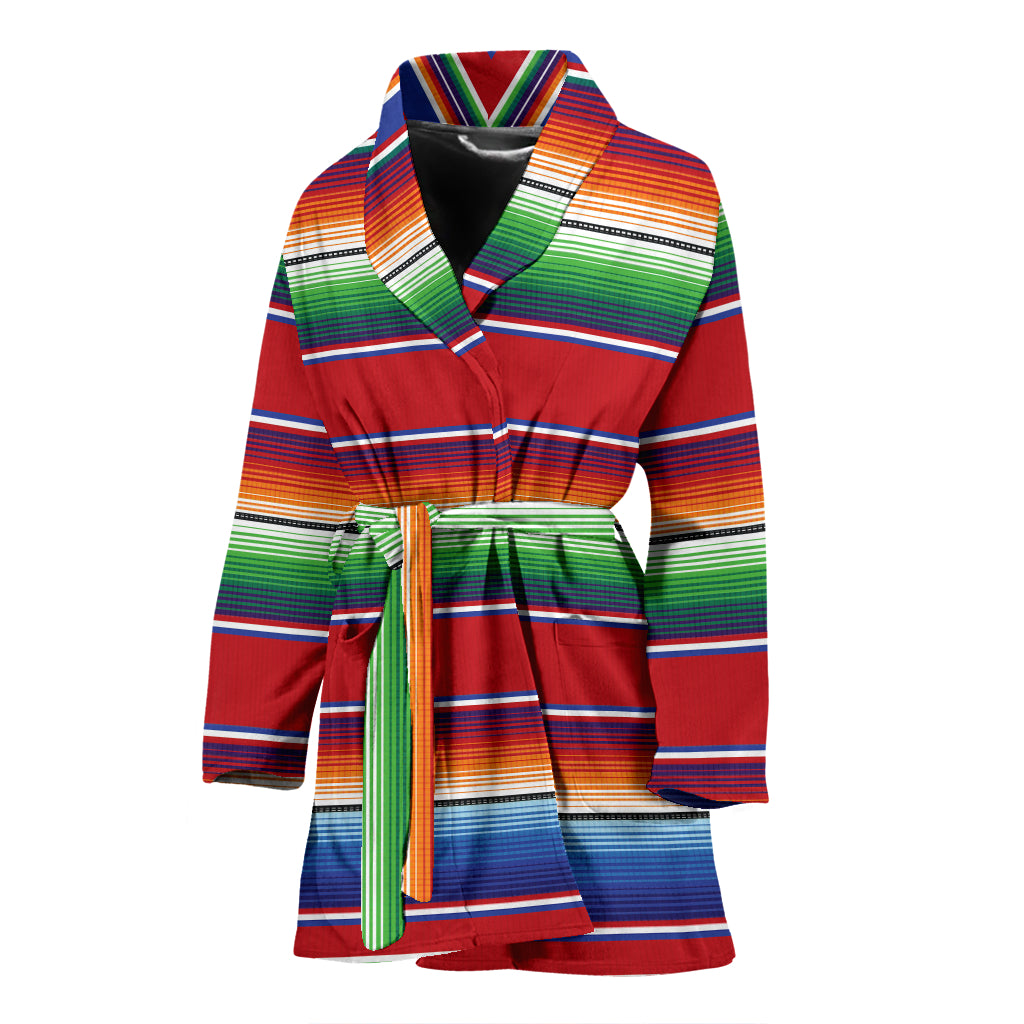 Serape Print Design LKS304 Women Bathrobe