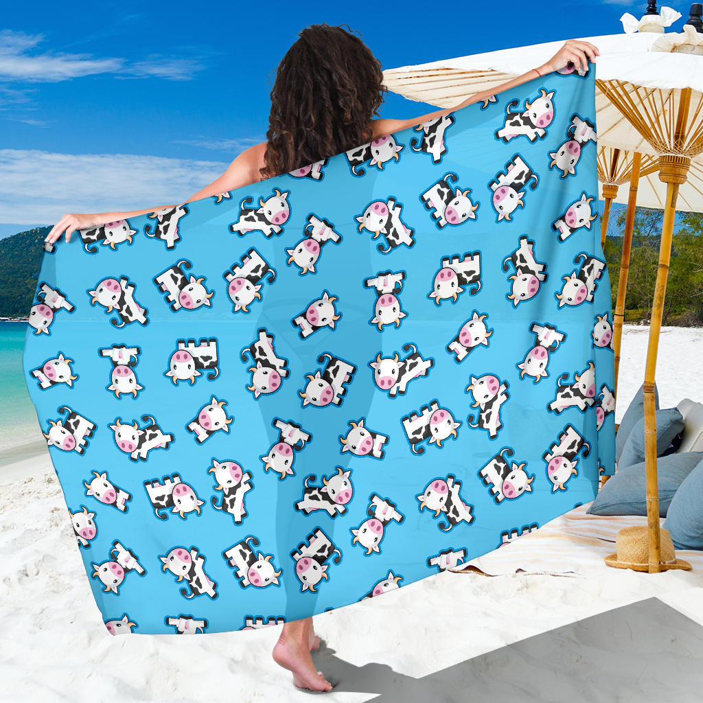 Cow Pattern Print Design 01 Sarong Pareo Wrap