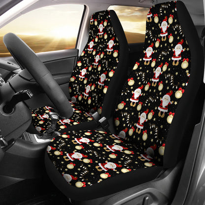 Santa Christmas Themed Print Design LKS307 Car Seat Covers