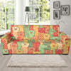 Ferret Pattern Print Design 01 Sofa Slipcover