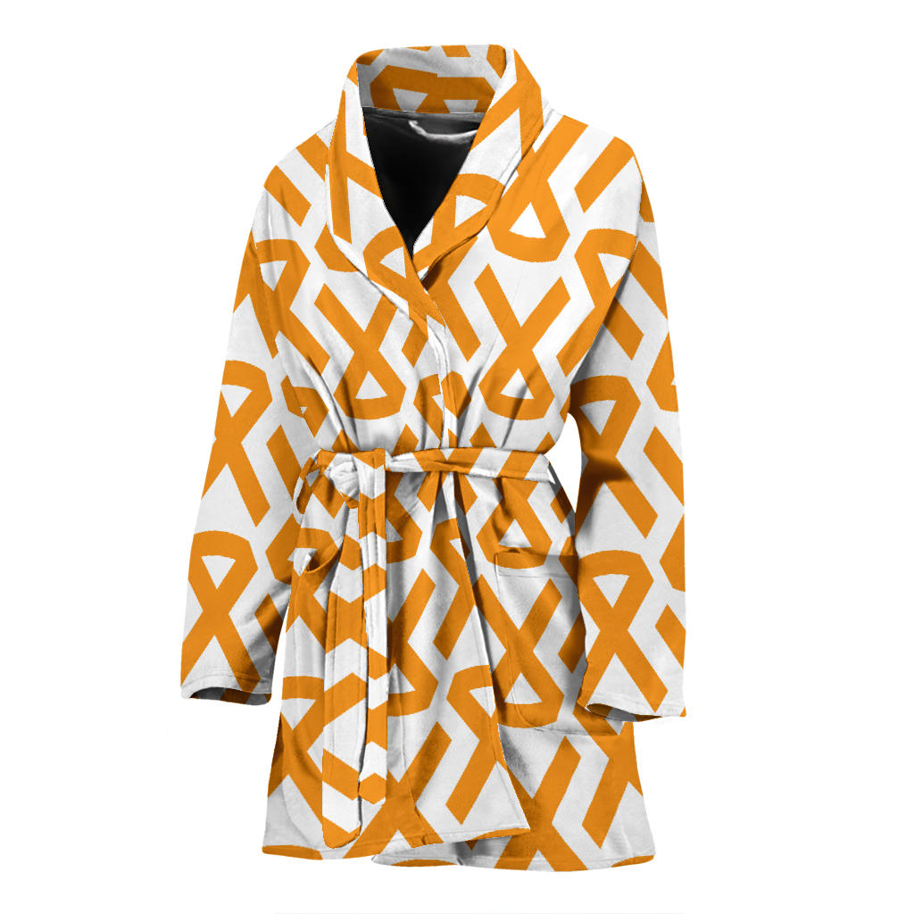 Appendix cancer Pattern Print Design 02 Women Bathrobe
