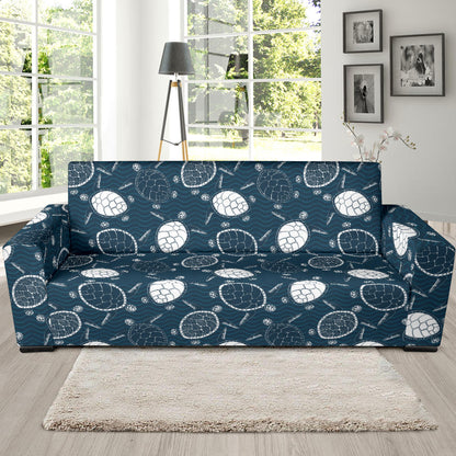 Sea Turtle Print Design LKS3015 Sofa Slipcover