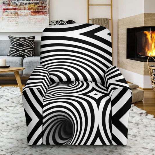 Vortex Print Design LKS303 Recliner Slipcover with Pocket