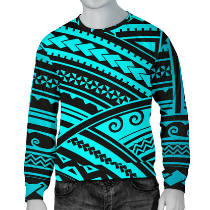 Polynesian Tribal Men Long Sleeve Sweatshirt