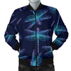 Dragonfly Hand Drawn Style Print Men Bomber Jacket