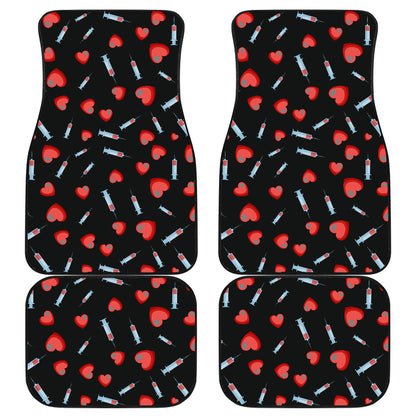 Phlebotomist Medical Concept Car Floor Mats Front Back