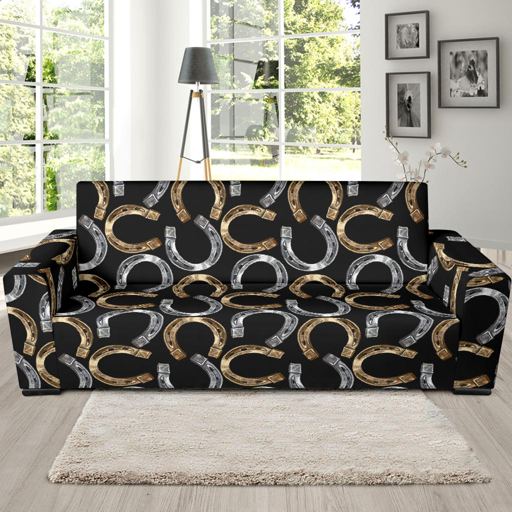 Horseshoe Print Design LKS305 Sofa Slipcover