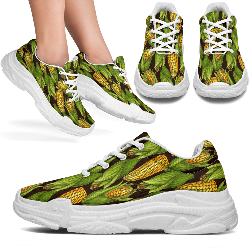Agricultural Corn cob Print Chunky Sneakers
