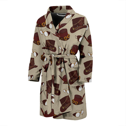 Steampunk Hat Print Design LKS301 Men Bathrobe