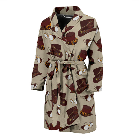 Steampunk Hat Print Design LKS301 Men Bathrobe