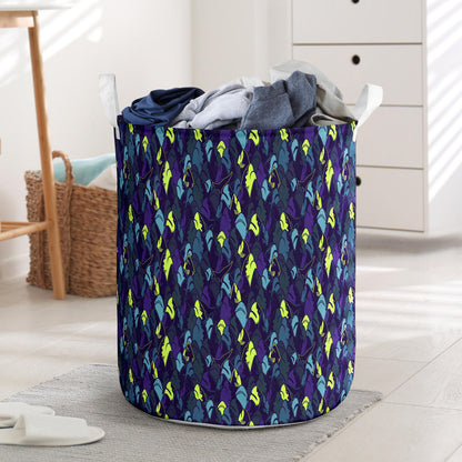 Shark Neon color Print Laundry Basket