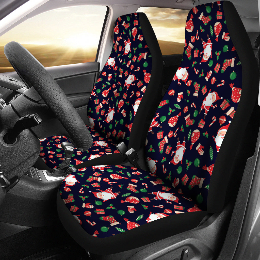 Santa Christmas Themed Print Design LKS304 Car Seat Covers