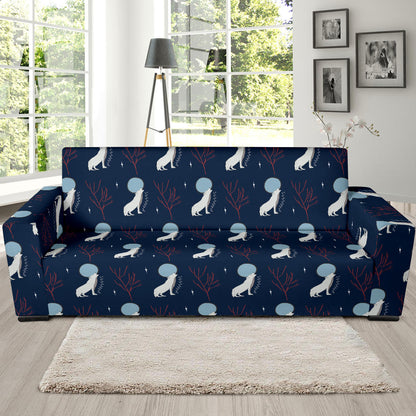 Wolf Moon Print Design LKS304 Sofa Slipcover
