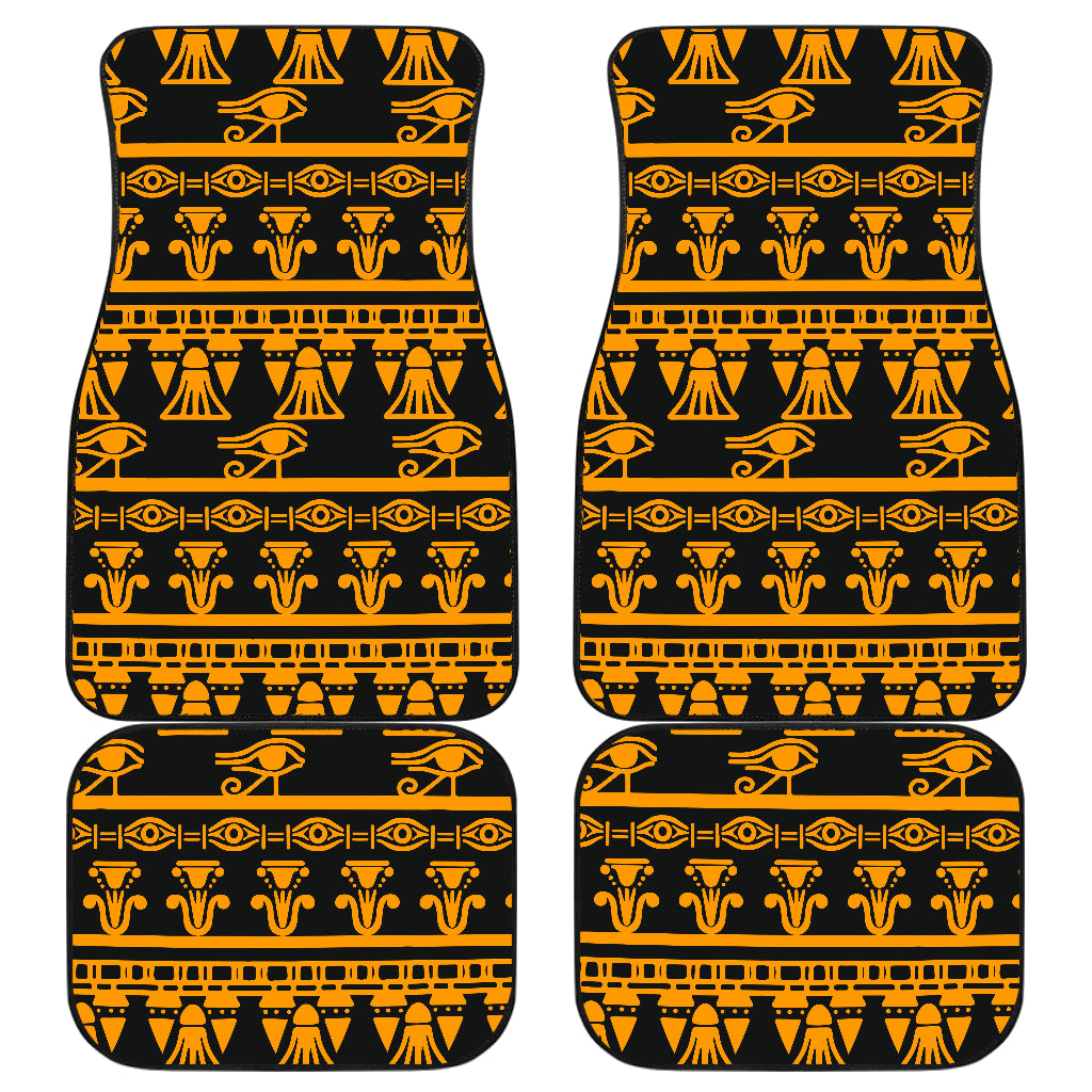 Eye of Horus Tribal Egypt Pattern Car Floor Mats Front Back