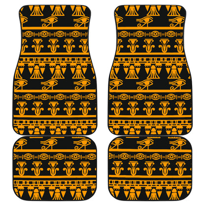 Eye of Horus Tribal Egypt Pattern Car Floor Mats Front Back