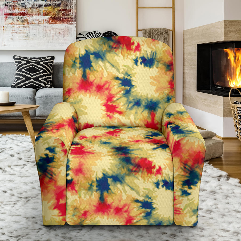 Tie Dye Print Design LKS302 Recliner Slipcover with Pocket