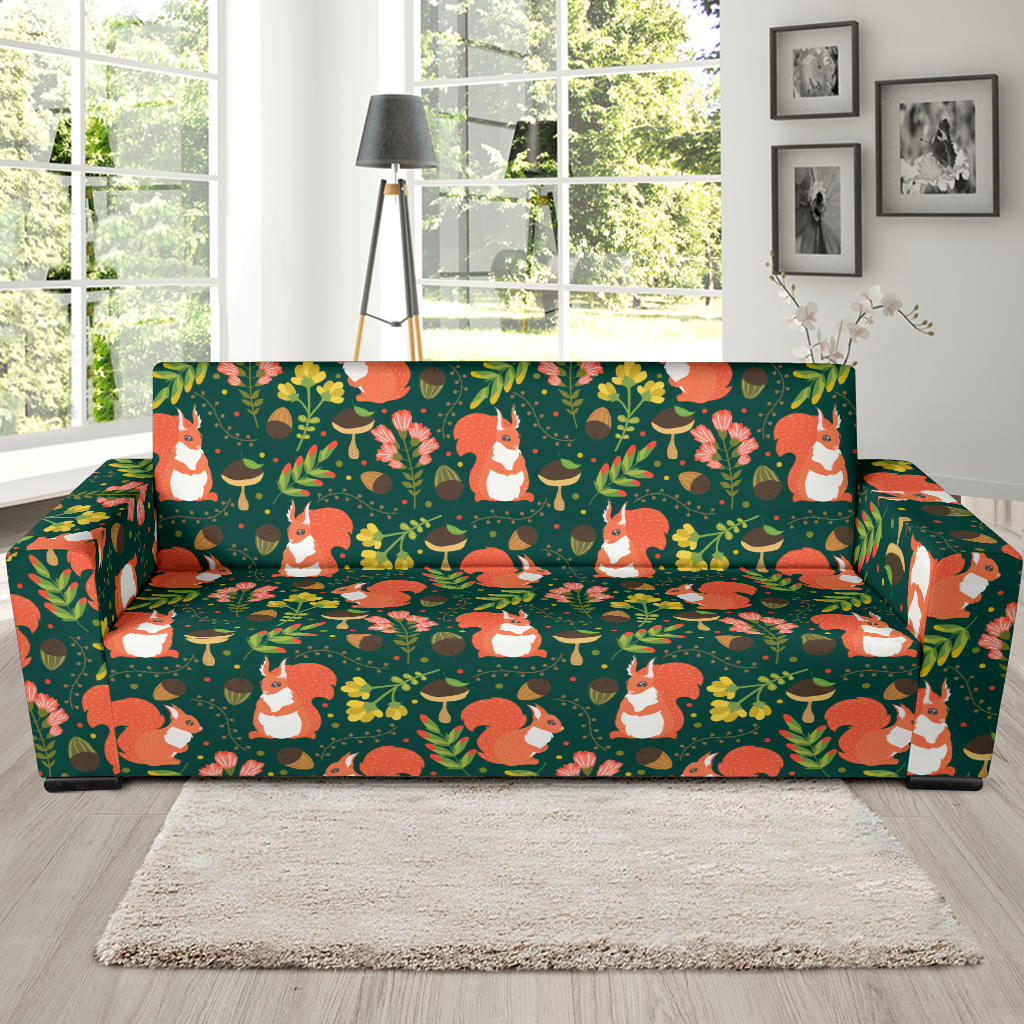Squirrel Print Design LKS302 Sofa Slipcover