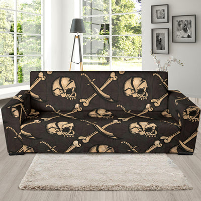 Pirate Pattern Print Design A03 Sofa Slipcover