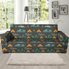 Camping Tent Pattern Print Design 03 Sofa Slipcover