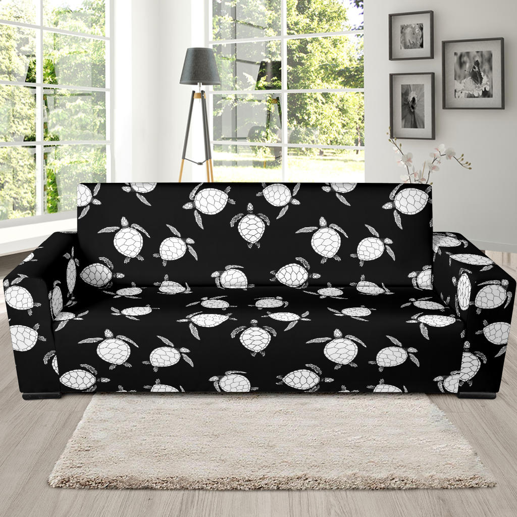 Sea Turtle Print Design LKS303 Sofa Slipcover