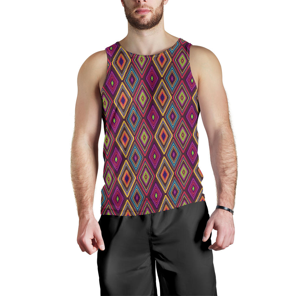 Southwestern Print  Men Tank Top