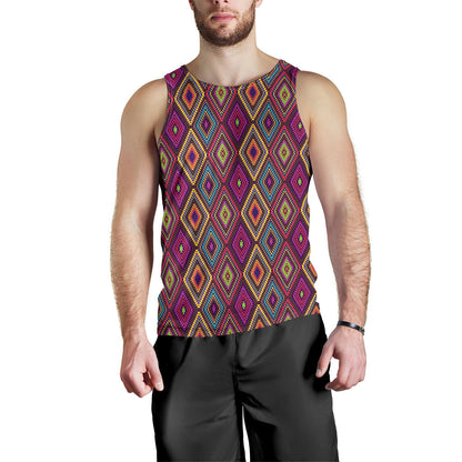 Southwestern Print  Men Tank Top