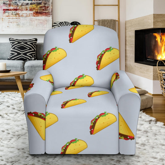 Taco Print Design LKS304 Recliner Slipcover with Pocket