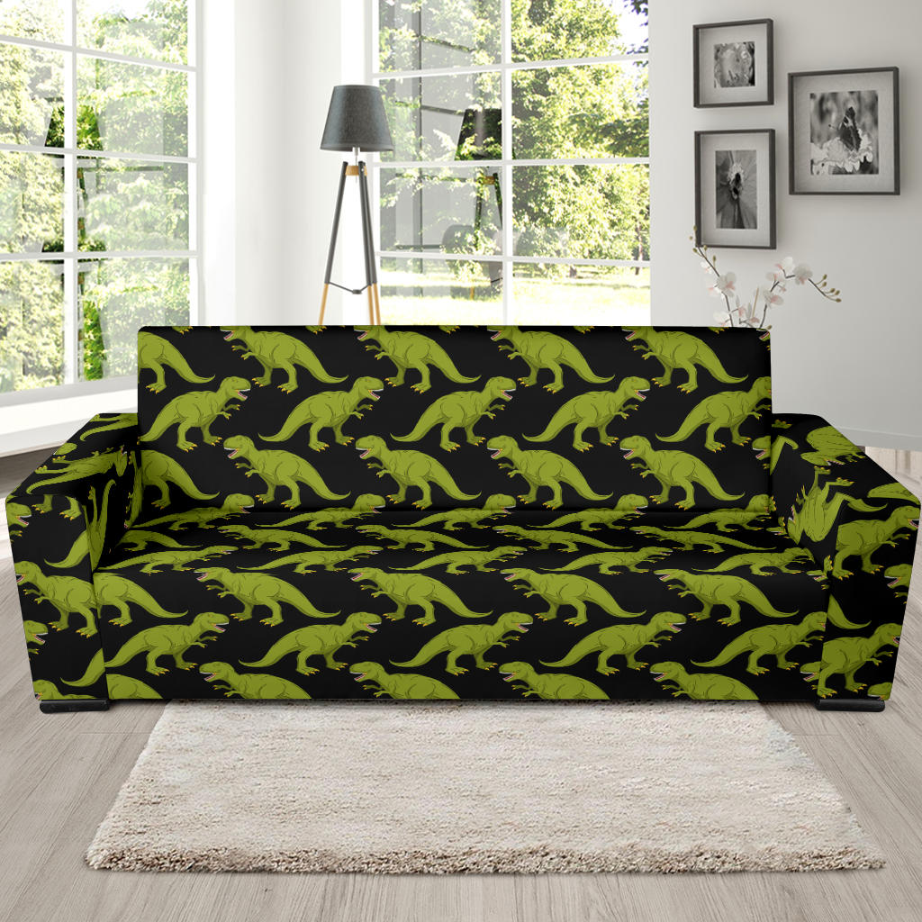 T Rex Pattern Print Design A02 Sofa Slipcover