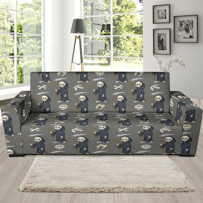 Skeleton Print Design LKS308 Sofa Slipcover