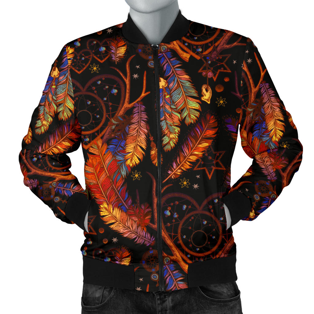Dream Catcher Native American Design Men Bomber Jacket