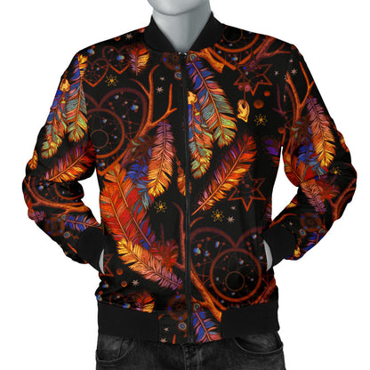 Dream Catcher Native American Design Men Bomber Jacket