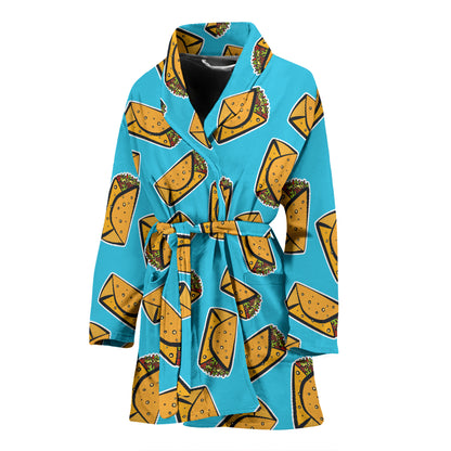 Burrito Print Design LKS301 Women Bathrobe