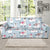 Llama Pattern Print Design 04 Sofa Slipcover