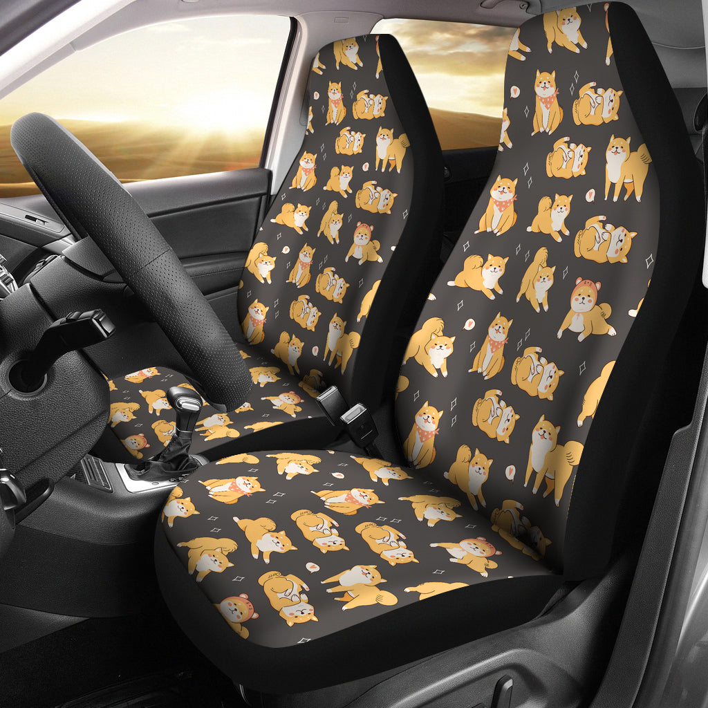 Shiba Inu Print Design LKS309 Car Seat Covers
