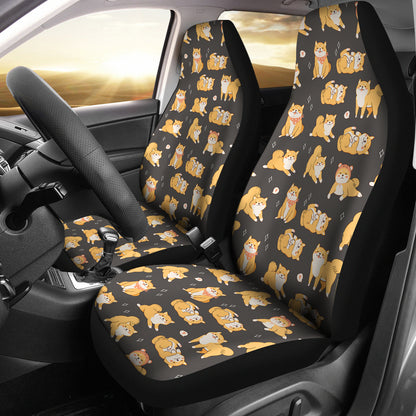 Shiba Inu Print Design LKS309 Car Seat Covers