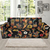 Hula Dancers Hawaiian Style Pattern Print Design 02 Sofa Slipcover