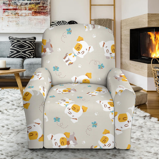 Russell Terriers Print Design LKS306 Recliner Slipcover with Pocket
