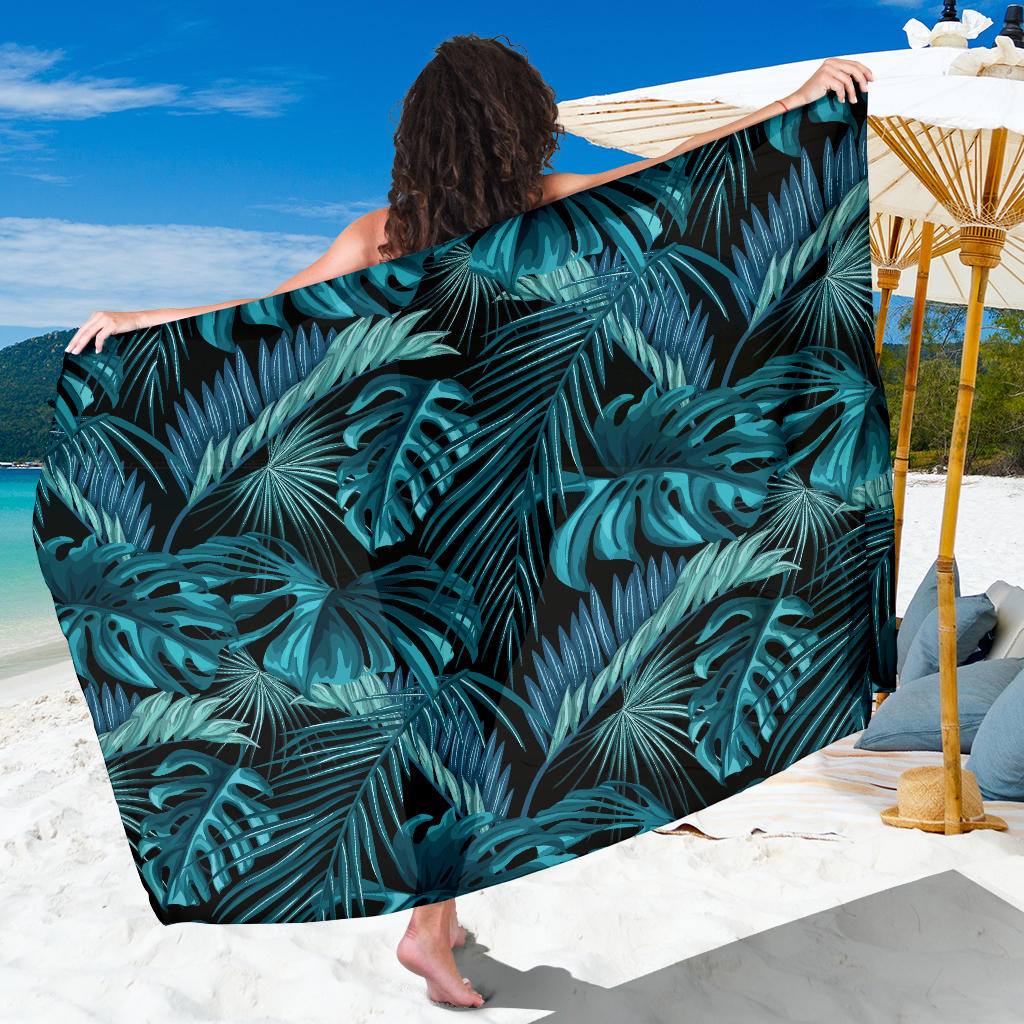 Palm Leaf Pattern Print Design A03 Sarong Pareo Wrap