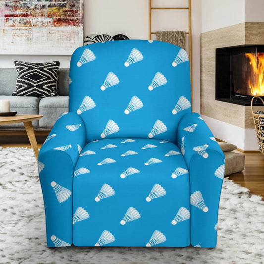 Badminton Ball Pattern Print Design 08 Recliner Slipcover with Pocket