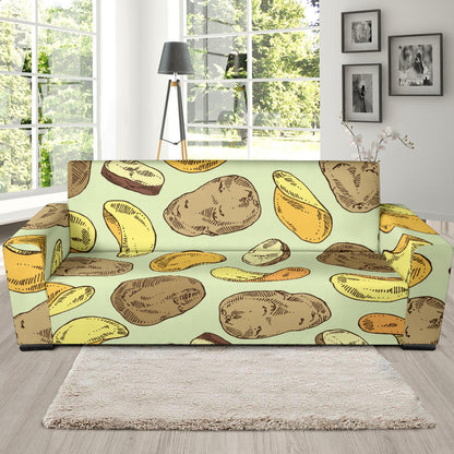 Potato Pattern Print Design A03 Sofa Slipcover