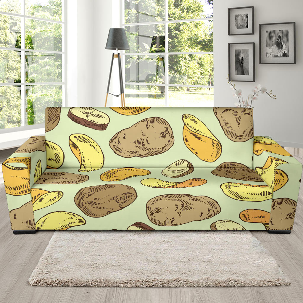 Potato Pattern Print Design A03 Sofa Slipcover