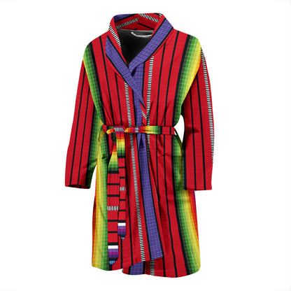 Serape Print Design LKS305 Men Bathrobe