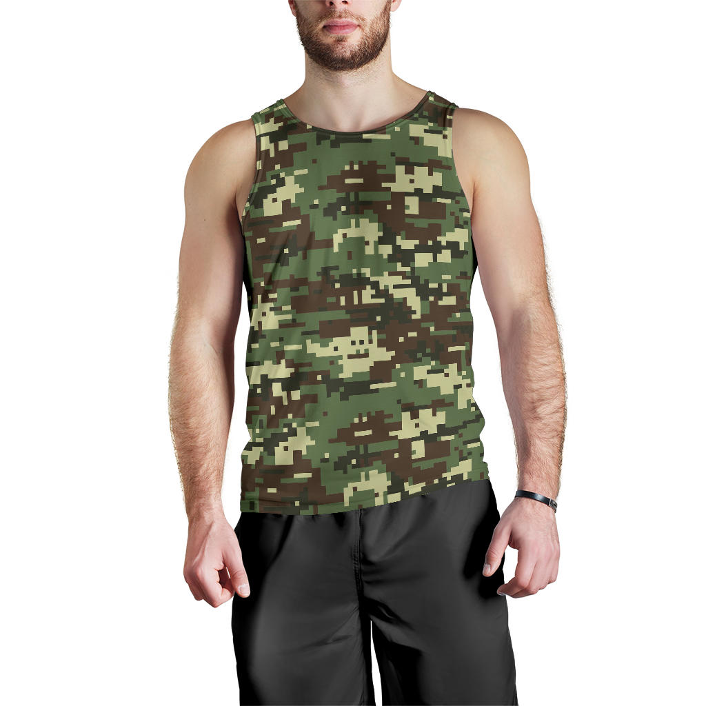 ACU Digital Army Camouflage Men Tank Top
