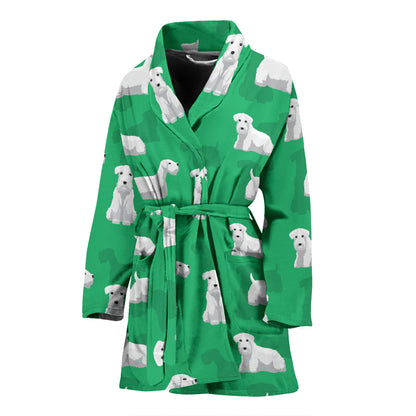 Sealyham Terriers Print Design LKS301 Women Bathrobe