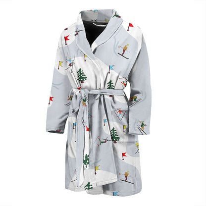 Ski Print Design LKS305 Men Bathrobe