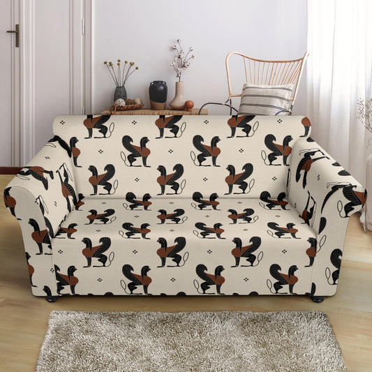 Ancient Greek Print Design LKS3010 Loveseat Couch Slipcover