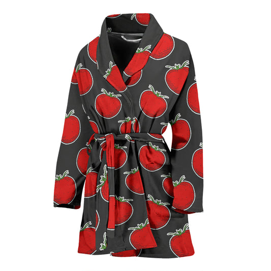 Tomato Print Design LKS306 Women Bathrobe